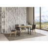 Tavolo apribile 120/200x45/90 cm Ghibli Double telaio Antracite