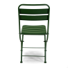 Set Tavolo metallo + 2 Sedie metallo rovigo pieghevole verde cm 44x53h45/86