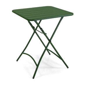 Set Tavolo metallo + 2 Sedie metallo Rovigo verde cm 50x54h42/87