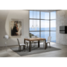 Tavolo allungabile 90x140/244 cm Linea telaio Antracite