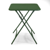 Set Tavolo metallo + 2 Sedie metallo Rovigo verde cm 50x54h42/87