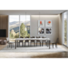 Tavolo allungabile 90x160/264 cm Linea telaio Antracite