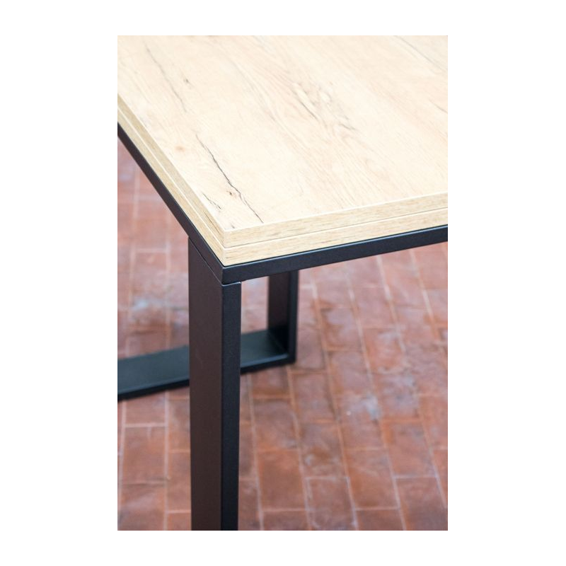 Tavolo apribile 90x90/180 cm Tecno Libra telaio Antracite