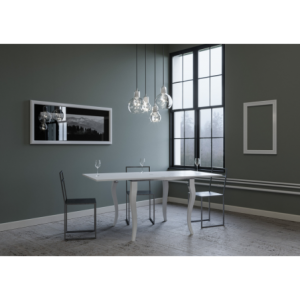 Zoom Tavolo apribile 90x90/180 cm Olanda Libra telaio Grigio