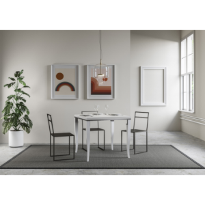 Tavolo apribile 90x90/180 cm Sciabola Libra telaio Grigio