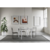 Tavolo apribile 90x90/180 cm Sciabola Libra telaio Grigio