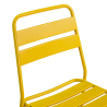 Set Tavolo metallo + 2 Sedie metallo Rovigo gialla cm 50x54h42/87