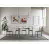 Tavolo apribile 90x90/180 cm Sciabola Libra telaio Grigio