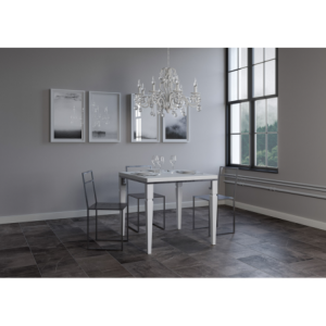 Tavolo apribile 90x90/180 cm Impero Libra telaio Grigio