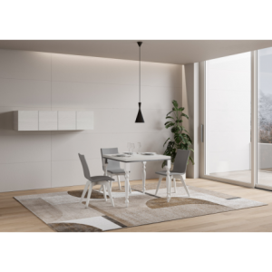 Tavolo apribile 90x90/180 cm Romagna Libra telaio Grigio