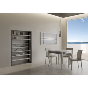 Tavolo apribile 90x90/180 cm Olanda Librox telaio Grigio