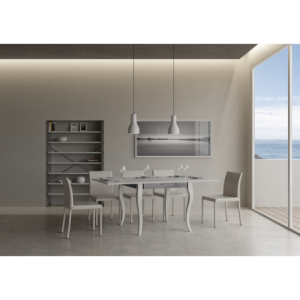 Zoom Tavolo apribile 90x90/180 cm Olanda Librox telaio Grigio