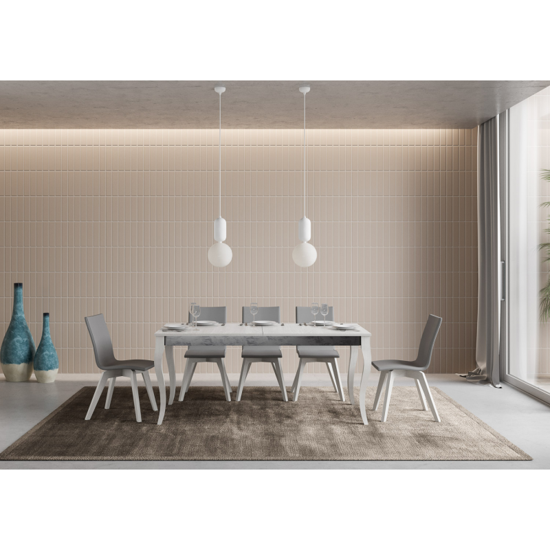 Tavolo allungabile 90x160/264 cm Olanda Iron telaio Grigio