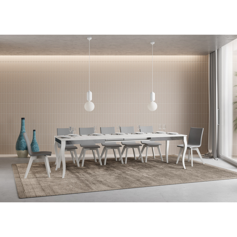Tavolo allungabile 90x180/284 cm Olanda Iron telaio Grigio