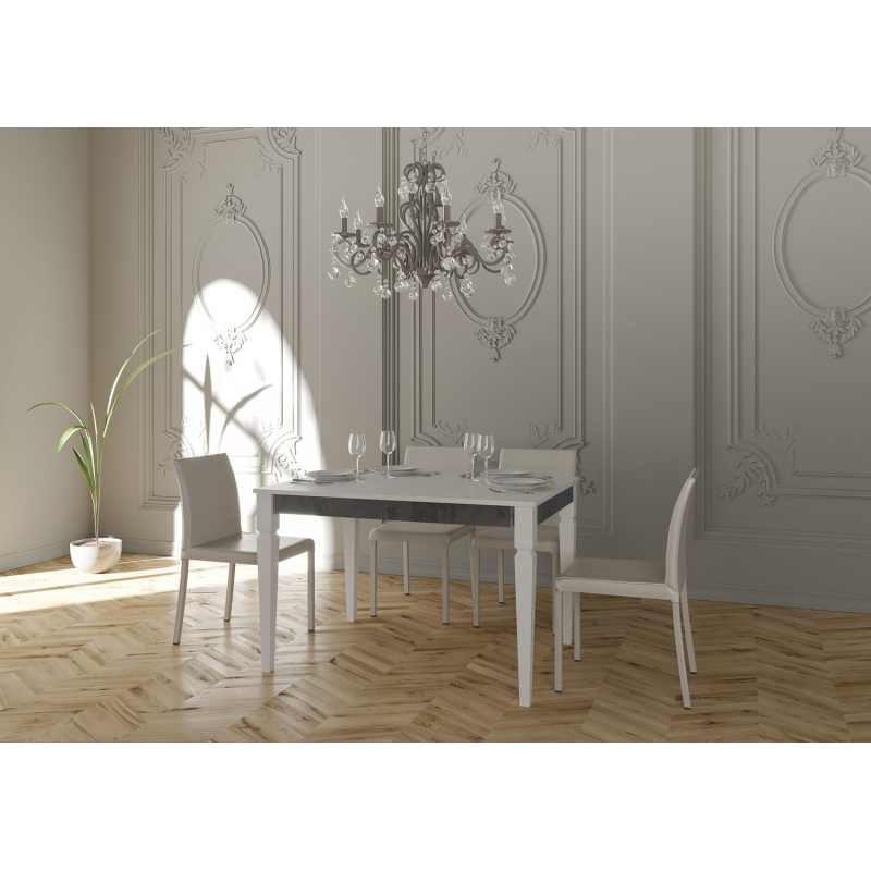 Tavolo allungabile 90x120/224 cm Impero Iron telaio Grigio
