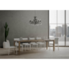 Tavolo allungabile 90x180/284 cm Impero Iron telaio Grigio