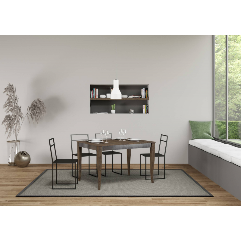 Tavolo allungabile 90x120/224 cm Sciabola Iron telaio Grigio
