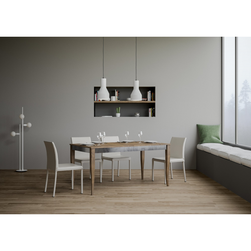 Tavolo allungabile 90x160/264 cm Sciabola Iron telaio Grigio