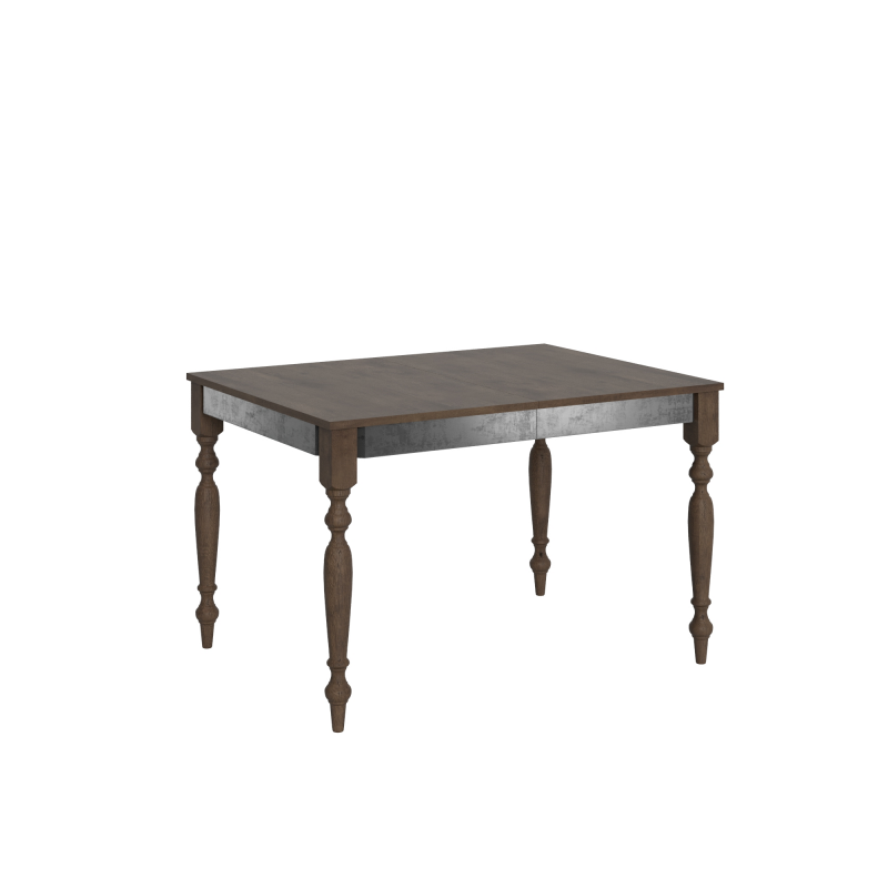 Tavolo allungabile 90x120/224 cm Romagna Iron telaio Grigio