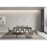 Tavolo allungabile 90x180/284 cm Romagna Iron telaio Grigio
