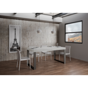 Zoom Tavolo allungabile 90x160/420 cm Tecno telaio Antracite