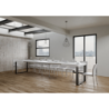 Tavolo allungabile 90x160/420 cm Tecno telaio Antracite