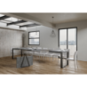 Tavolo allungabile 90x160/420 cm Tecno telaio Antracite