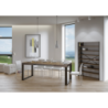 Tavolo allungabile 90x160/420 cm Tecno telaio Antracite