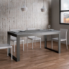 Tavolo allungabile 90x160/420 cm Tecno Evolution telaio Antracite