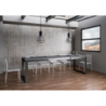 Tavolo allungabile 90x160/420 cm Tecno Evolution telaio Antracite