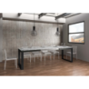Tavolo allungabile 90x180/440 cm Tecno Evolution telaio Antracite