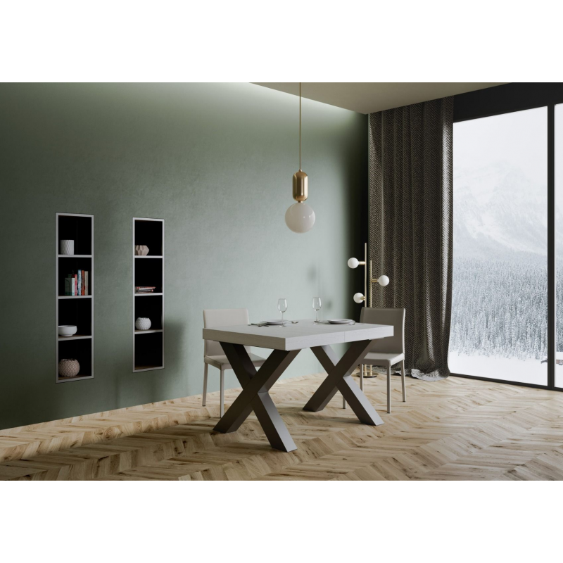 Tavolo allungabile 90x140/244 cm Traffic telaio Antracite