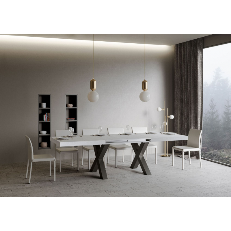 Tavolo allungabile 90x160/264 cm Traffic telaio Antracite