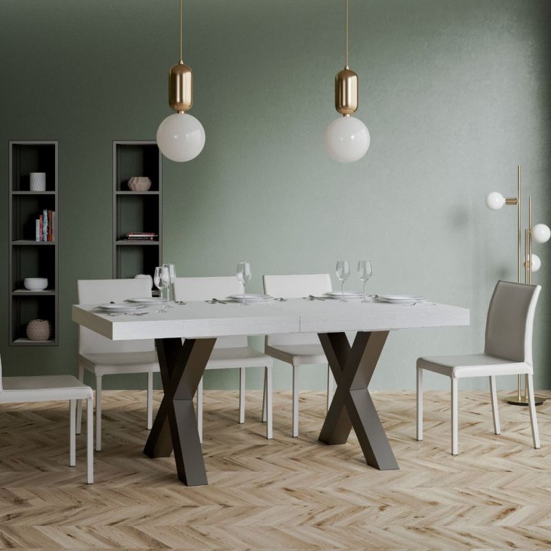 Tavolo allungabile 90x180/440 cm Traffic telaio Antracite