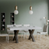 Tavolo allungabile 90x180/440 cm Traffic telaio Antracite