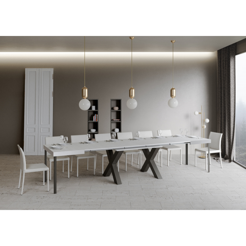 Tavolo allungabile 90x180/440 cm Traffic telaio Antracite