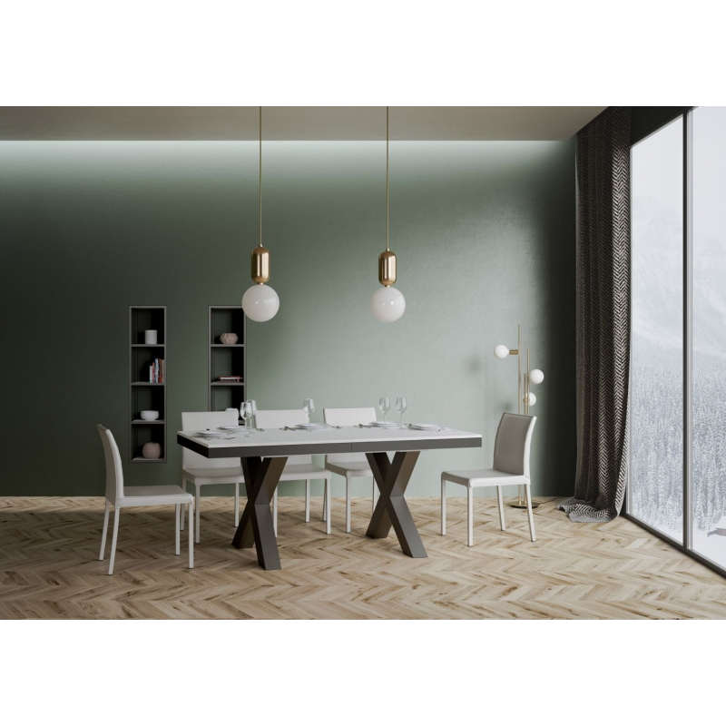 Tavolo allungabile 90x180/284 cm Traffic Evolution telaio Antracite