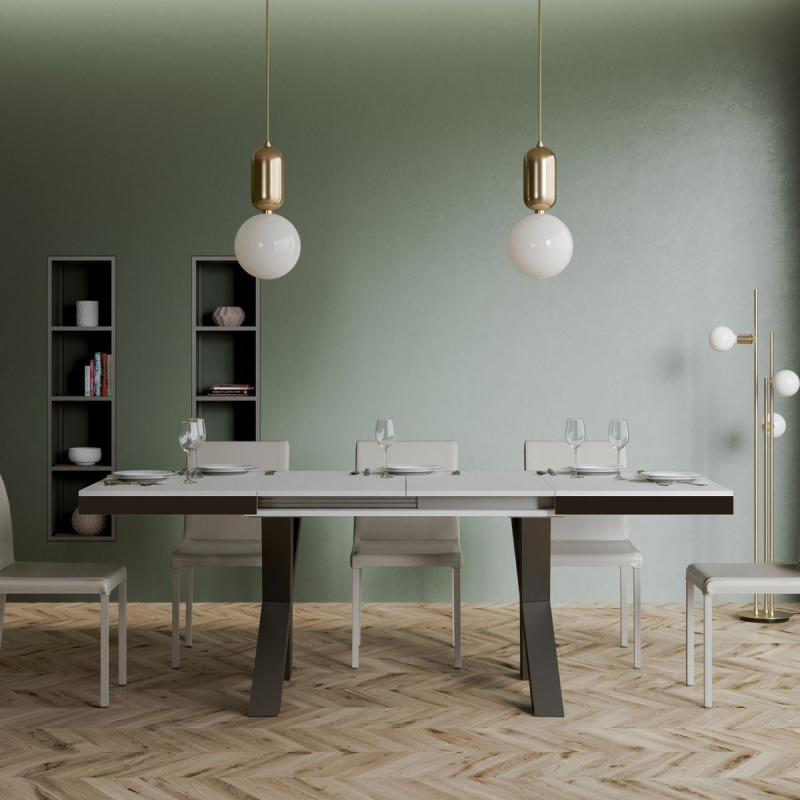 Tavolo allungabile 90x160/420 cm Traffic Evolution telaio Antracite