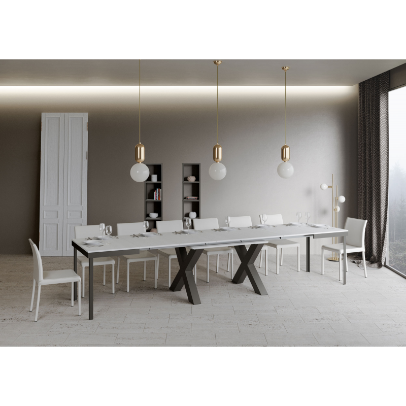Tavolo allungabile 90x160/420 cm Traffic Evolution telaio Antracite