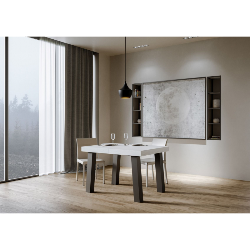 Tavolo allungabile 90x140/244 cm Bridge telaio Antracite