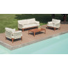 Salotto Bandol alluminio rosso corda beige Moia outdoor design