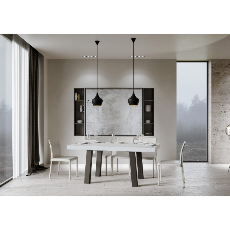 Tavolo allungabile 90x180/440 cm Bridge telaio Antracite