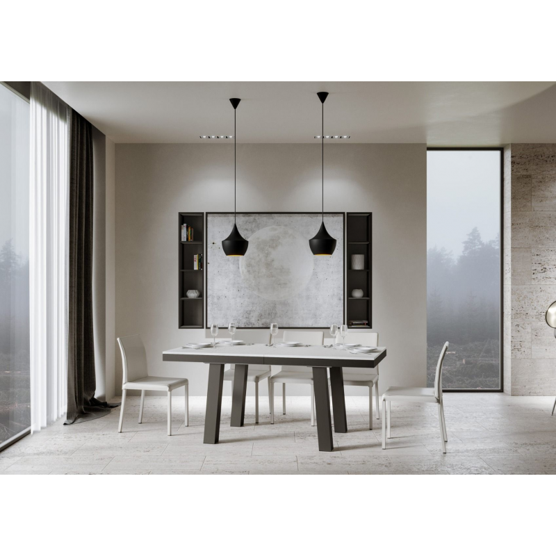 Tavolo allungabile 90x180/284 cm Bridge Evolution telaio Antracite
