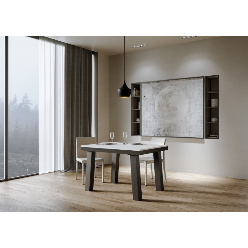 Tavolo allungabile 90x120/380 cm Bridge Evolution telaio Antracite