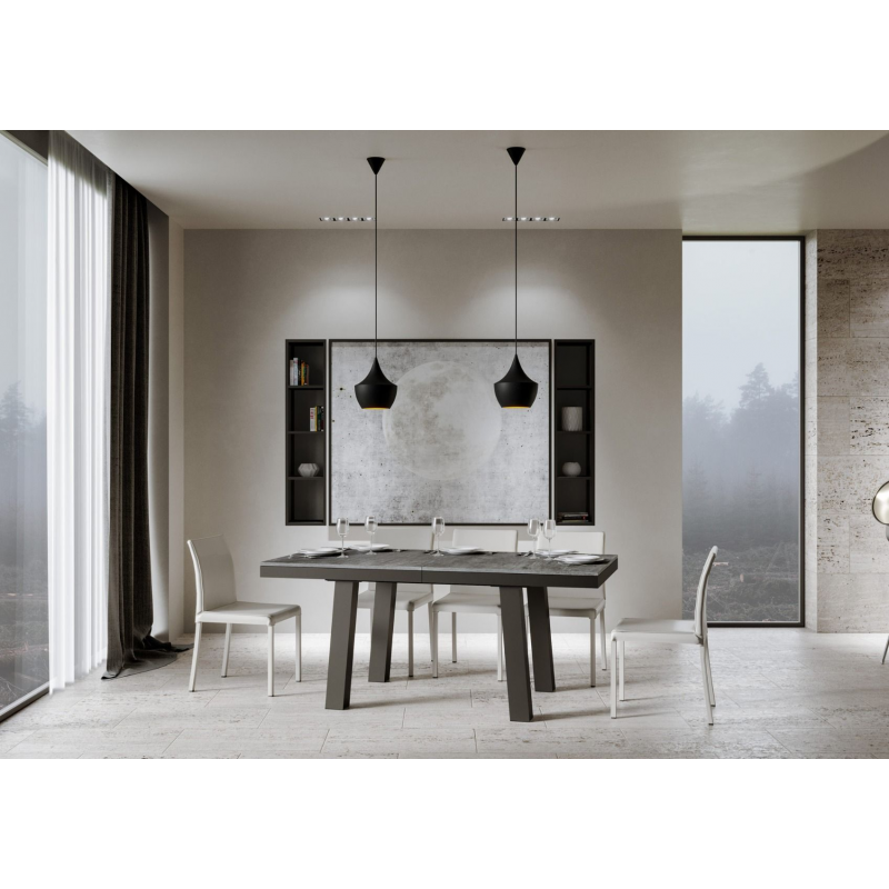Tavolo allungabile 90x180/440 cm Bridge Evolution telaio Antracite