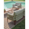 Salotto Bandol alluminio rosso corda beige Moia outdoor design