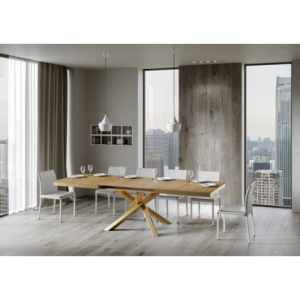 Zoom Tavolo allungabile 90x160/264 cm Volantis Evolution telaio Oro