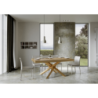 Tavolo allungabile 90x180/284 cm Volantis Evolution telaio Oro
