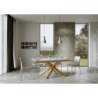 Tavolo allungabile 90x180/284 cm Volantis Evolution telaio Oro