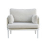 Salotto Bandol In Alluminio Bianco + Corda Beige Moia